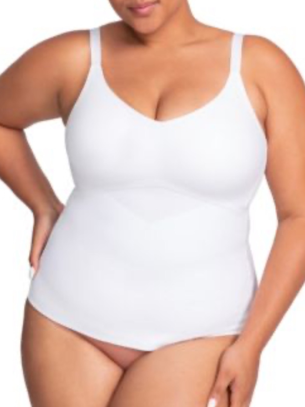 HoneyLove Seamless White Shaping Tank Top Camisole 1X